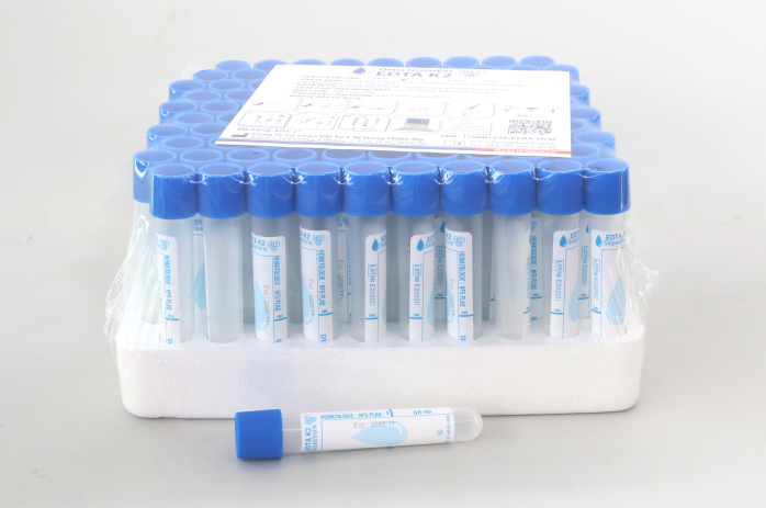 Ống nghiệm EDTA K2 HTM 2ml (nắp xanh dương, mous thấp)